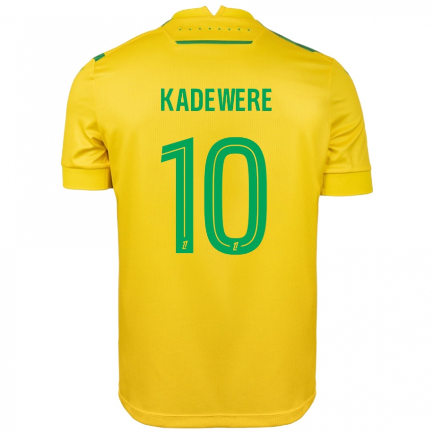 Kvinder Tino Kadewere #10 Gul Grøn Hjemmebane Spillertrøjer 2024/25 Trøje T-Shirt