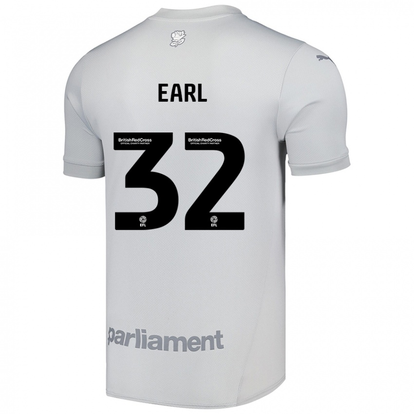 Kvinder Josh Earl #32 Sølvgrå Udebane Spillertrøjer 2024/25 Trøje T-Shirt