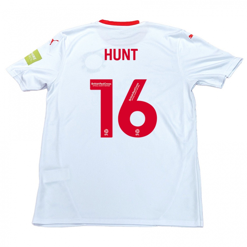 Kvinder Mackenzie Hunt #16 Hvid Udebane Spillertrøjer 2024/25 Trøje T-Shirt