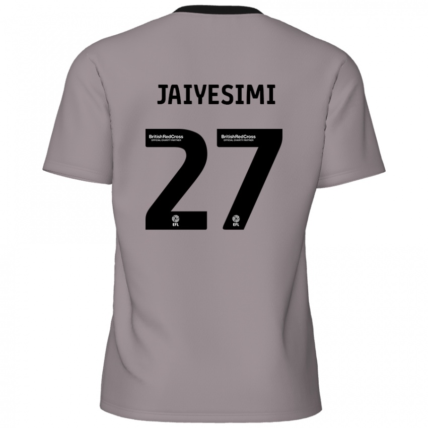 Kvinder Diallang Jaiyesimi #27 Grå Udebane Spillertrøjer 2024/25 Trøje T-Shirt