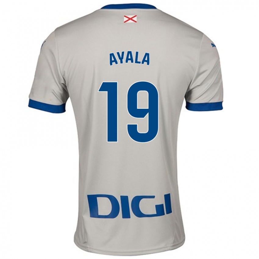 Kvinder Axel Ayala #19 Lysegrå Udebane Spillertrøjer 2024/25 Trøje T-Shirt