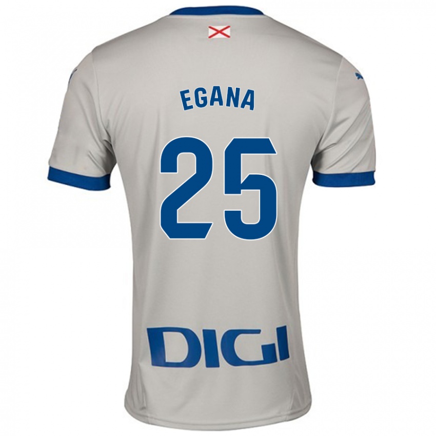 Kvinder Eider Egaña #25 Lysegrå Udebane Spillertrøjer 2024/25 Trøje T-Shirt