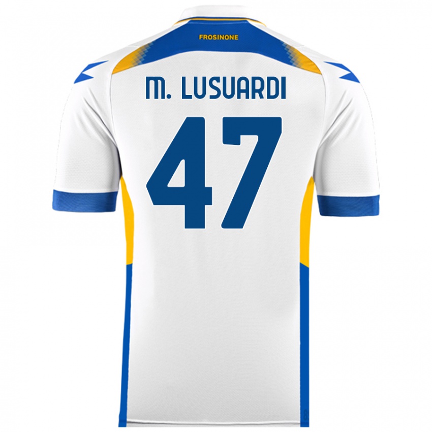 Kvinder Mateus Lusuardi #47 Hvid Udebane Spillertrøjer 2024/25 Trøje T-Shirt