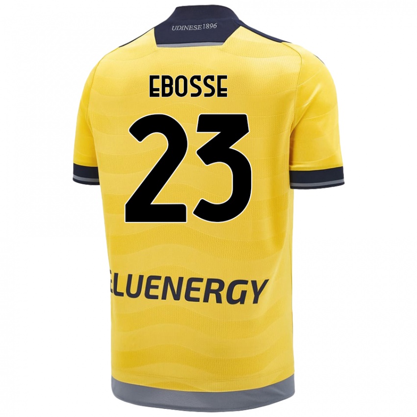 Kvinder Enzo Ebosse #23 Gylden Udebane Spillertrøjer 2024/25 Trøje T-Shirt