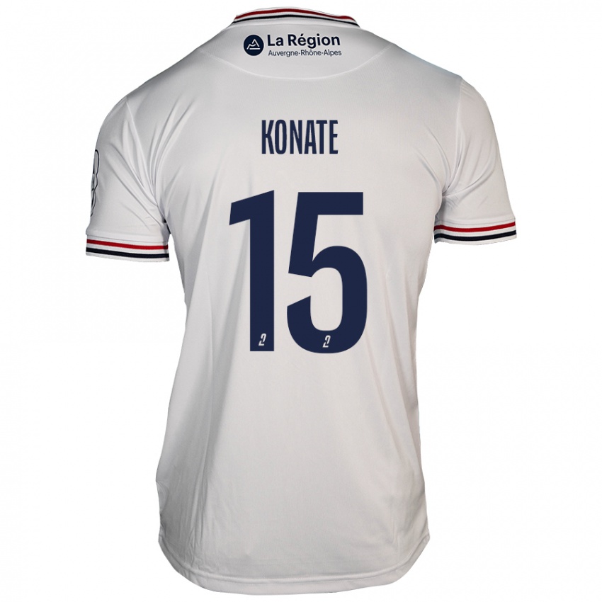 Kvinder Cheick Oumar Konaté #15 Hvid Udebane Spillertrøjer 2024/25 Trøje T-Shirt