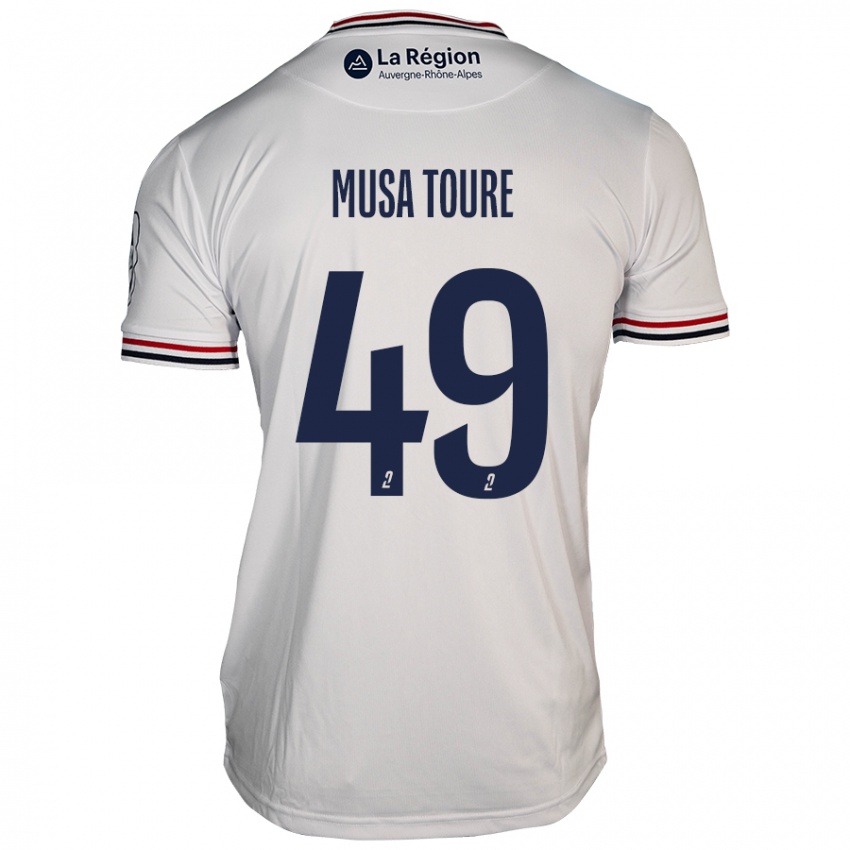 Kvinder Musa Toure #49 Hvid Udebane Spillertrøjer 2024/25 Trøje T-Shirt