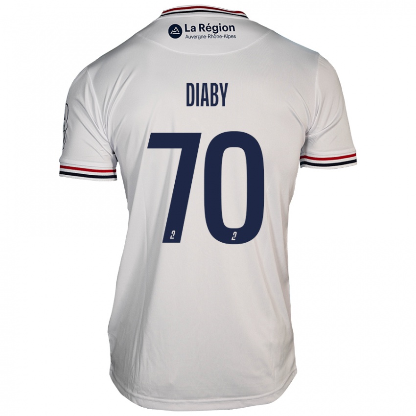 Kvinder Yadaly Diaby #70 Hvid Udebane Spillertrøjer 2024/25 Trøje T-Shirt