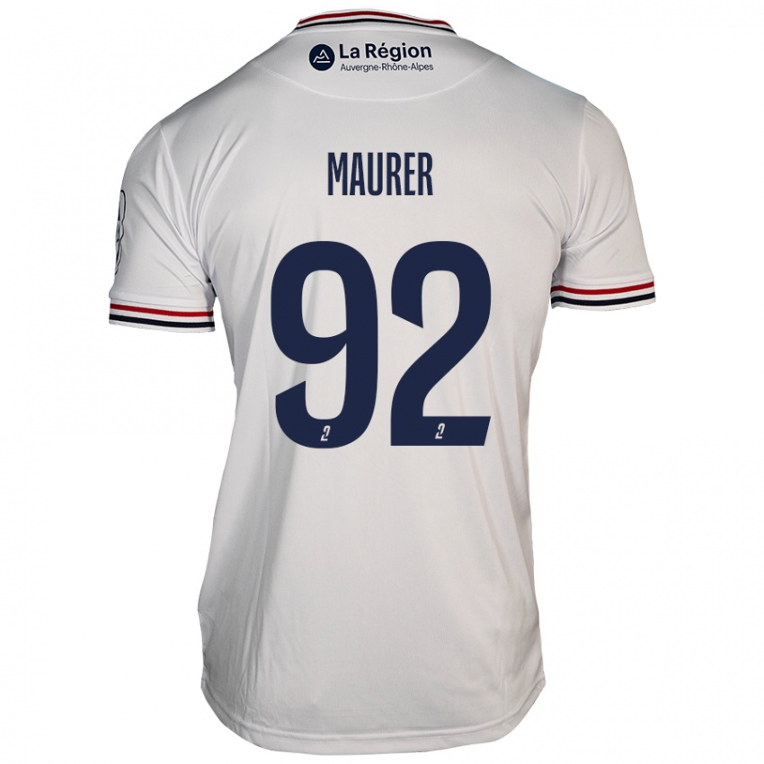 Kvinder Aïman Maurer #92 Hvid Udebane Spillertrøjer 2024/25 Trøje T-Shirt