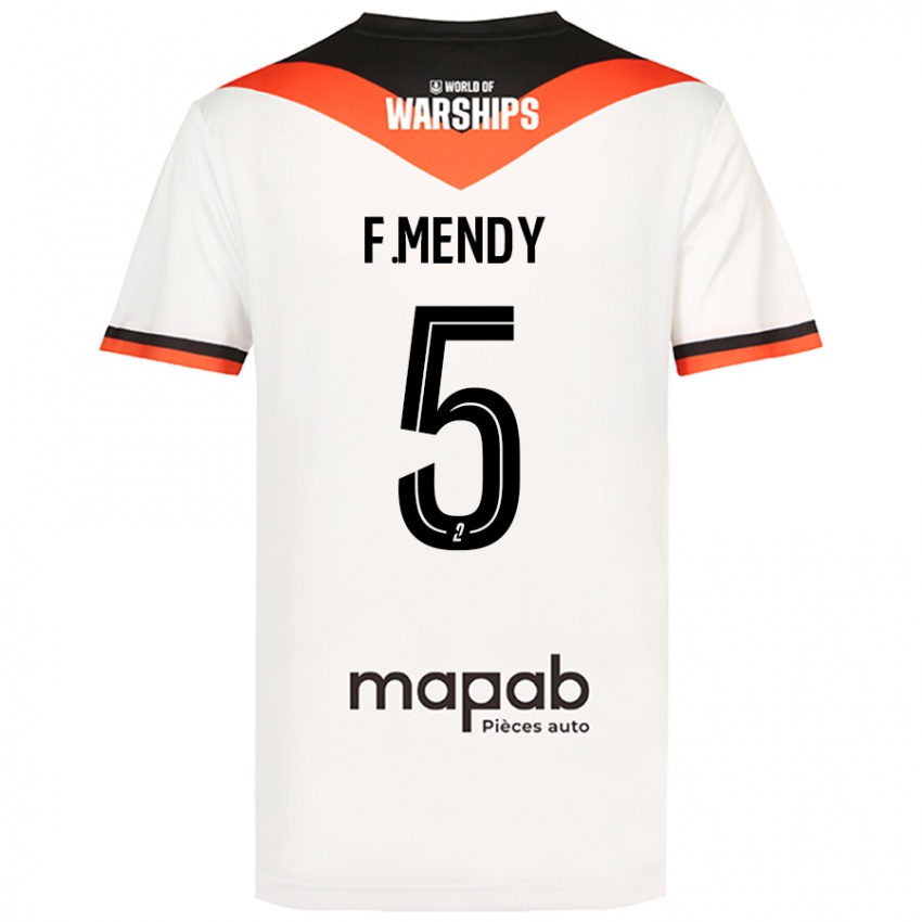 Kvinder Formose Mendy #5 Hvid Udebane Spillertrøjer 2024/25 Trøje T-Shirt