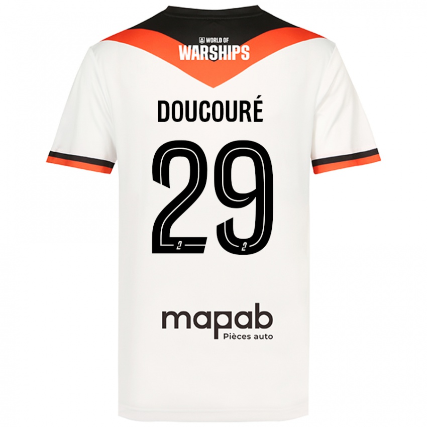 Kvinder Siriné Doucouré #29 Hvid Udebane Spillertrøjer 2024/25 Trøje T-Shirt