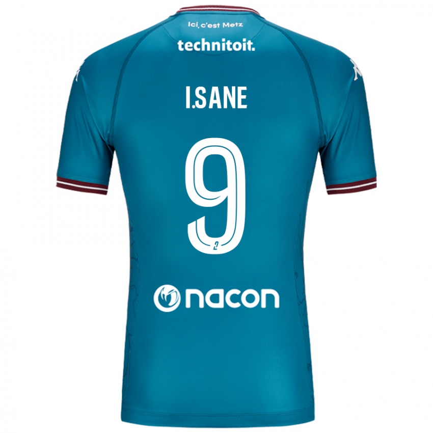 Kvinder Ibou Sané #9 Bleu Benzin Udebane Spillertrøjer 2024/25 Trøje T-Shirt