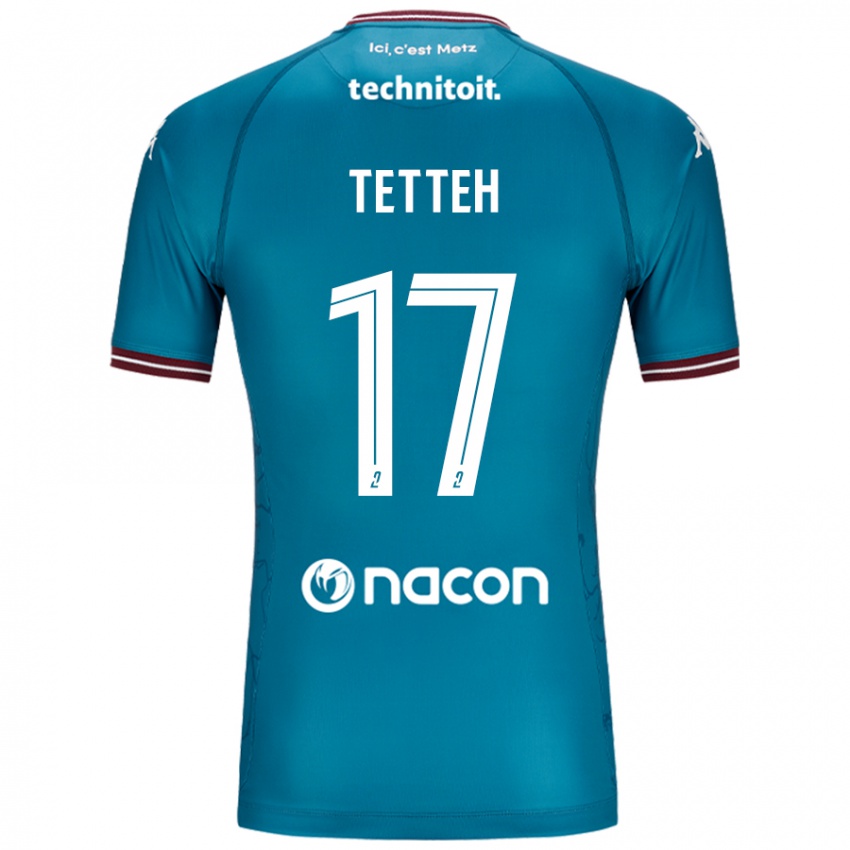 Kvinder Benjamin Tetteh #17 Bleu Benzin Udebane Spillertrøjer 2024/25 Trøje T-Shirt