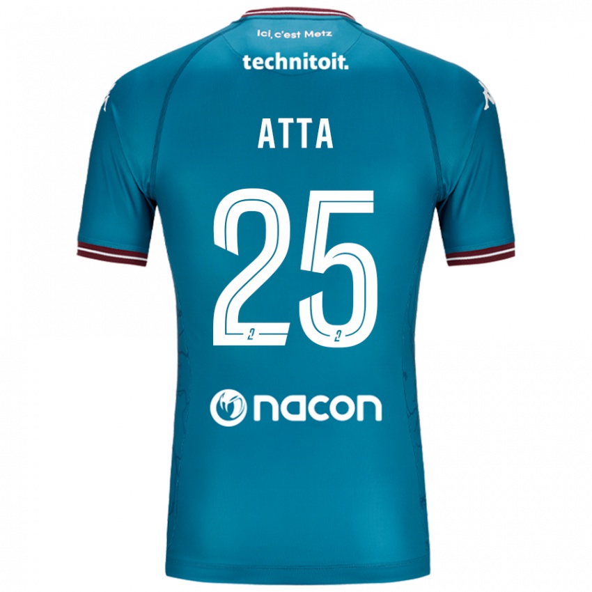 Kvinder Arthur Atta #25 Bleu Benzin Udebane Spillertrøjer 2024/25 Trøje T-Shirt