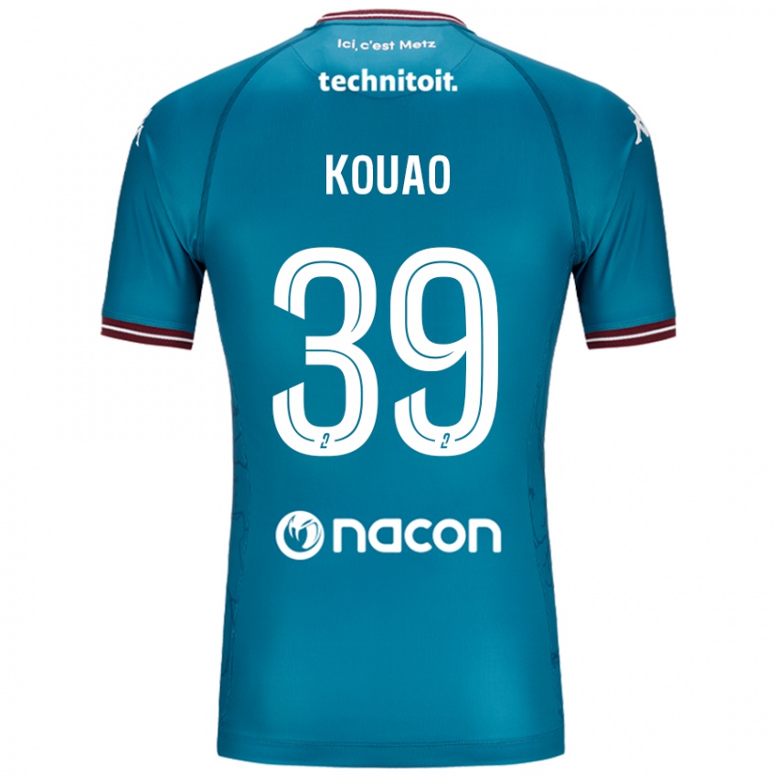 Kvinder Koffi Kouao #39 Bleu Benzin Udebane Spillertrøjer 2024/25 Trøje T-Shirt