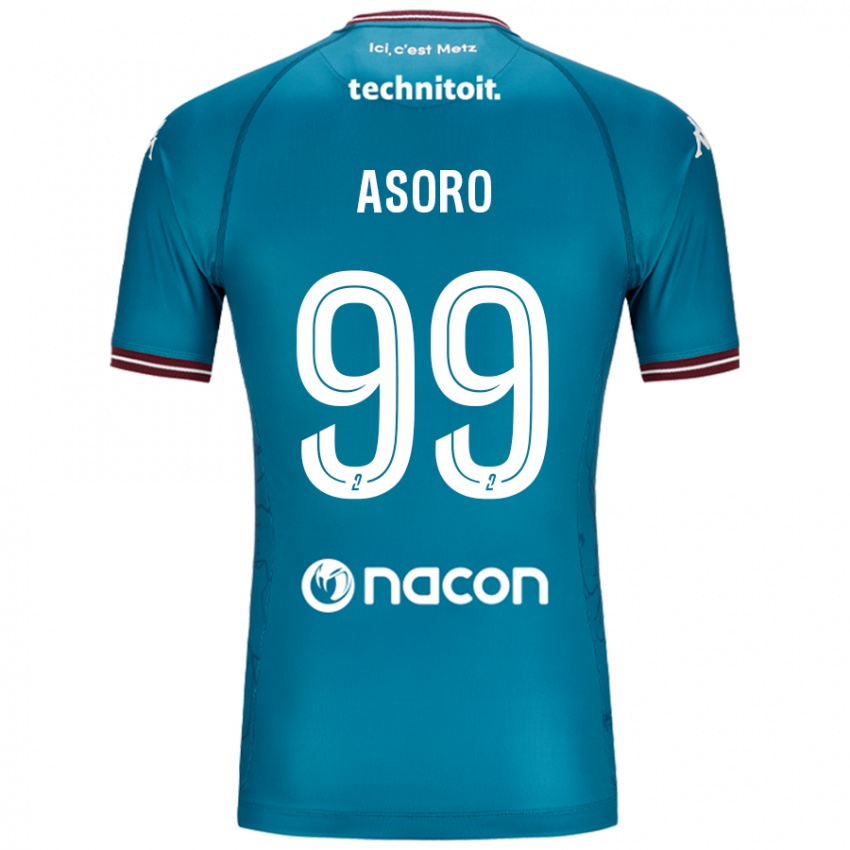 Kvinder Joel Asoro #99 Bleu Benzin Udebane Spillertrøjer 2024/25 Trøje T-Shirt