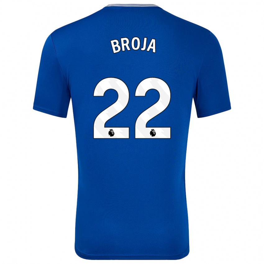 Børn Armando Broja #22 Blå Med Hjemmebane Spillertrøjer 2024/25 Trøje T-Shirt