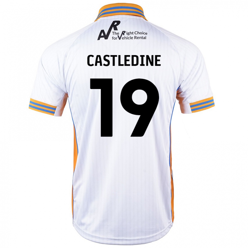 Børn Leo Castledine #19 Hvid Udebane Spillertrøjer 2024/25 Trøje T-Shirt