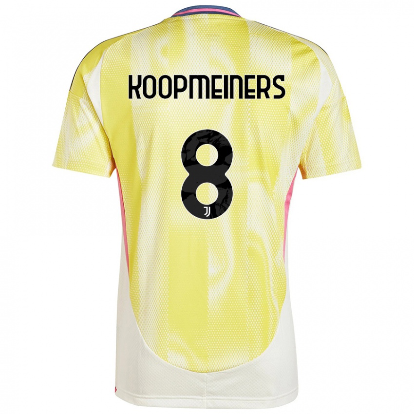 Børn Teun Koopmeiners #8 Solgul Udebane Spillertrøjer 2024/25 Trøje T-Shirt