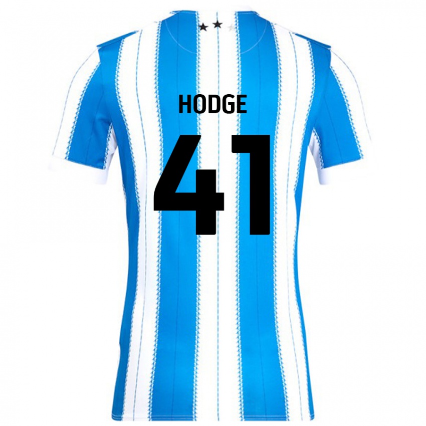 Mænd Joe Hodge #41 Blå Hvid Hjemmebane Spillertrøjer 2024/25 Trøje T-Shirt