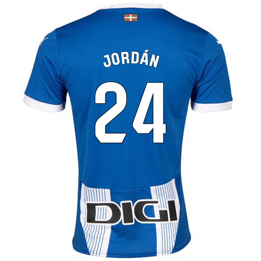 Mænd Joan Jordán #24 Blå Hjemmebane Spillertrøjer 2024/25 Trøje T-Shirt