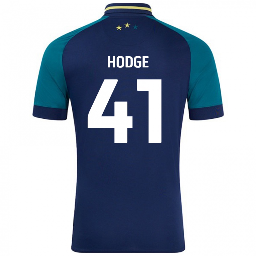 Mænd Joe Hodge #41 Marineblå Mørkegrøn Udebane Spillertrøjer 2024/25 Trøje T-Shirt