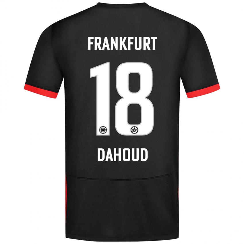 Mænd Mahmoud Dahoud #18 Sort Udebane Spillertrøjer 2024/25 Trøje T-Shirt