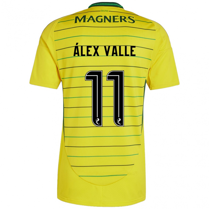 Kvinder Álex Valle #11 Gul Udebane Spillertrøjer 2024/25 Trøje T-Shirt