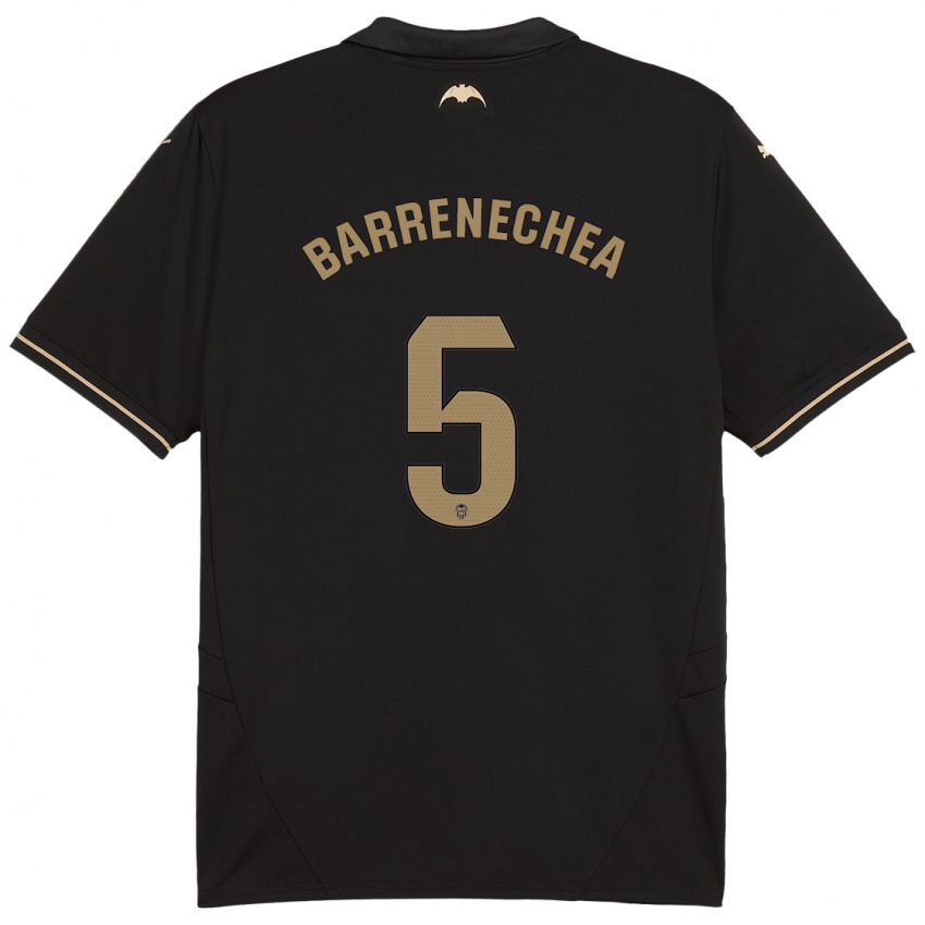 Kvinder Enzo Barrenechea #5 Sort Udebane Spillertrøjer 2024/25 Trøje T-Shirt