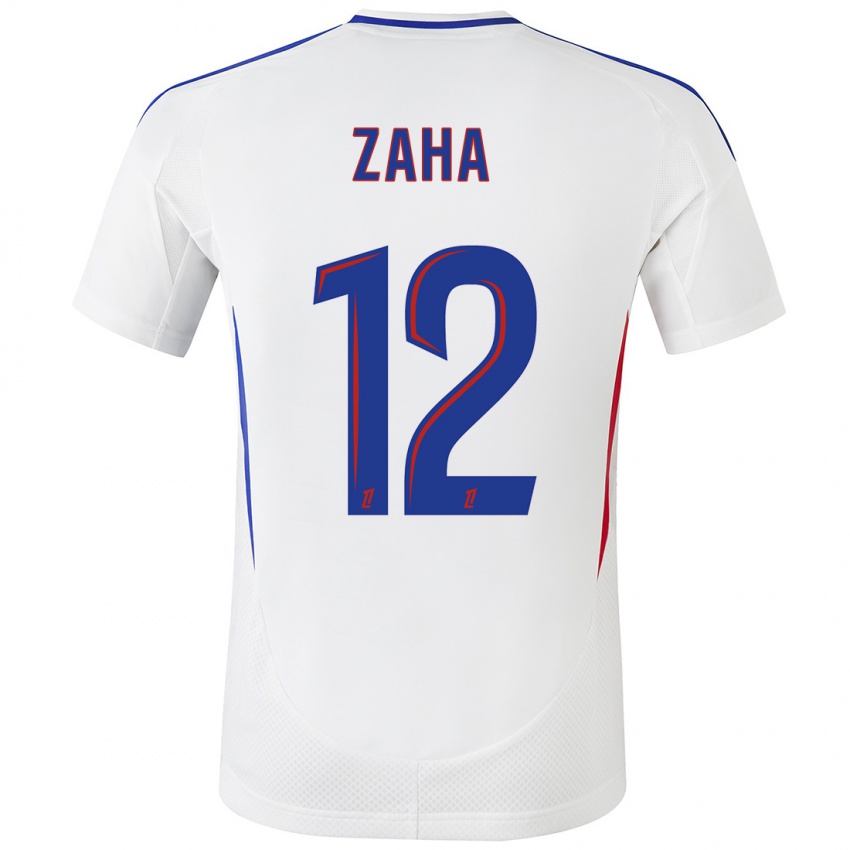 Kvinder Wilfried Zaha #12 Hvid Blå Hjemmebane Spillertrøjer 2024/25 Trøje T-Shirt