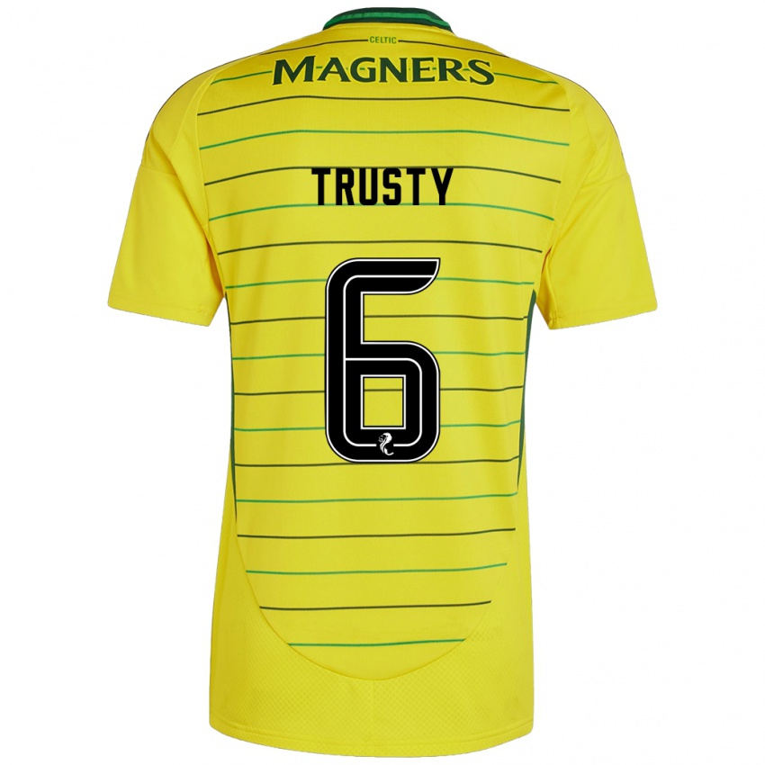 Kvinder Auston Trusty #6 Gul Udebane Spillertrøjer 2024/25 Trøje T-Shirt