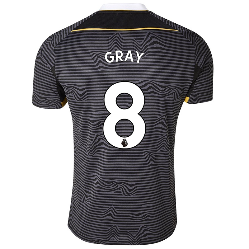 Kvinder Rhiannon Gray #8 Sort Udebane Spillertrøjer 2021/22 Trøje T-shirt