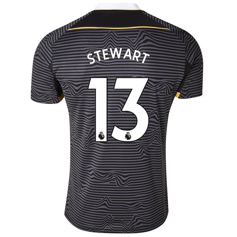 Kvinder Courtney Stewart #13 Sort Udebane Spillertrøjer 2021/22 Trøje T-shirt
