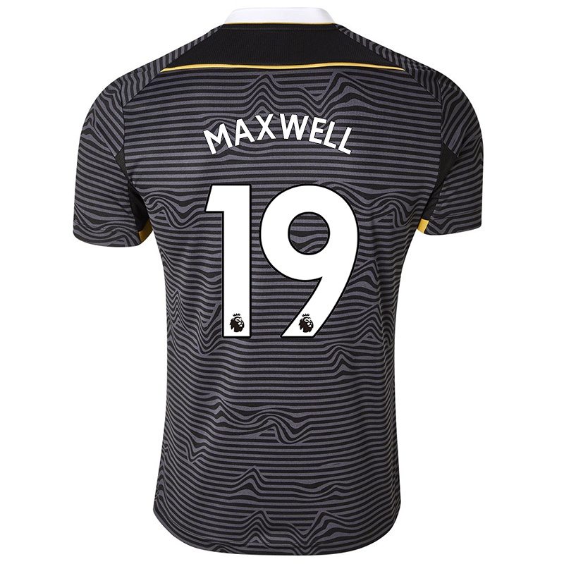 Kvinder Jayden Maxwell #19 Sort Udebane Spillertrøjer 2021/22 Trøje T-shirt