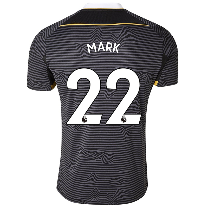 Kvinder Ellie Mark #22 Sort Udebane Spillertrøjer 2021/22 Trøje T-shirt