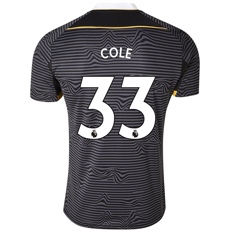 Kvinder Maisie Cole #33 Sort Udebane Spillertrøjer 2021/22 Trøje T-shirt