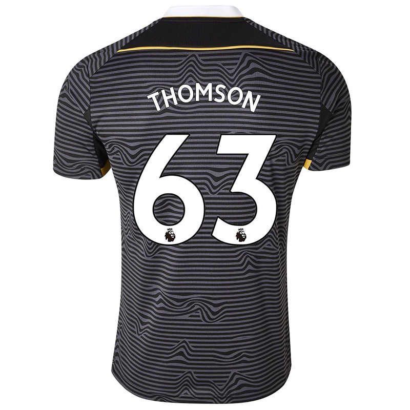 Kvinder Reagan Thomson #63 Sort Udebane Spillertrøjer 2021/22 Trøje T-shirt
