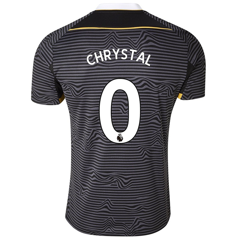 Kvinder Liam Chrystal #0 Sort Udebane Spillertrøjer 2021/22 Trøje T-shirt