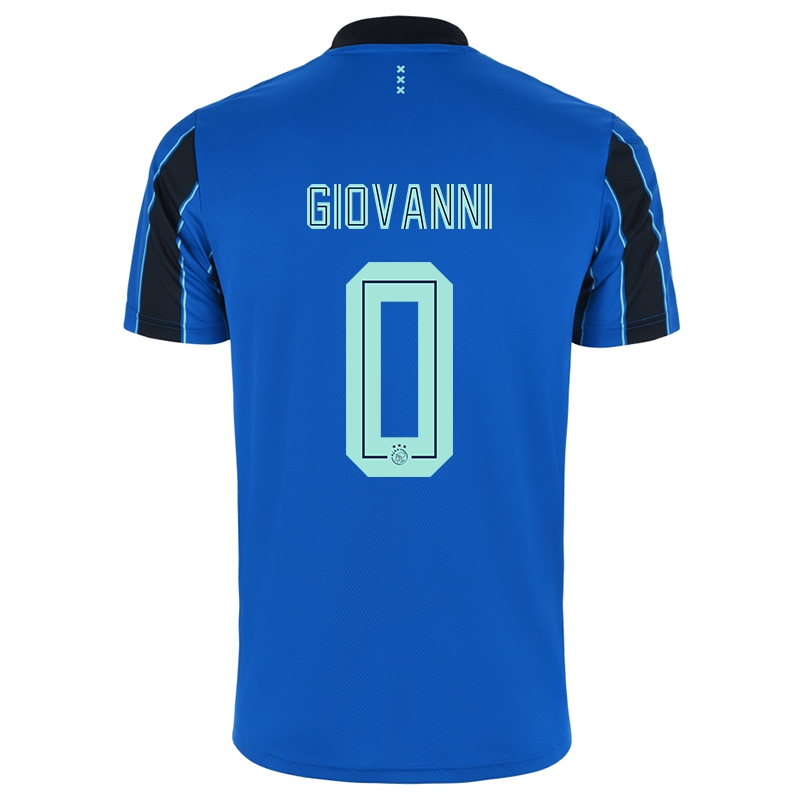 Kvinder Giovanni #0 Blå Sort Udebane Spillertrøjer 2021/22 Trøje T-shirt