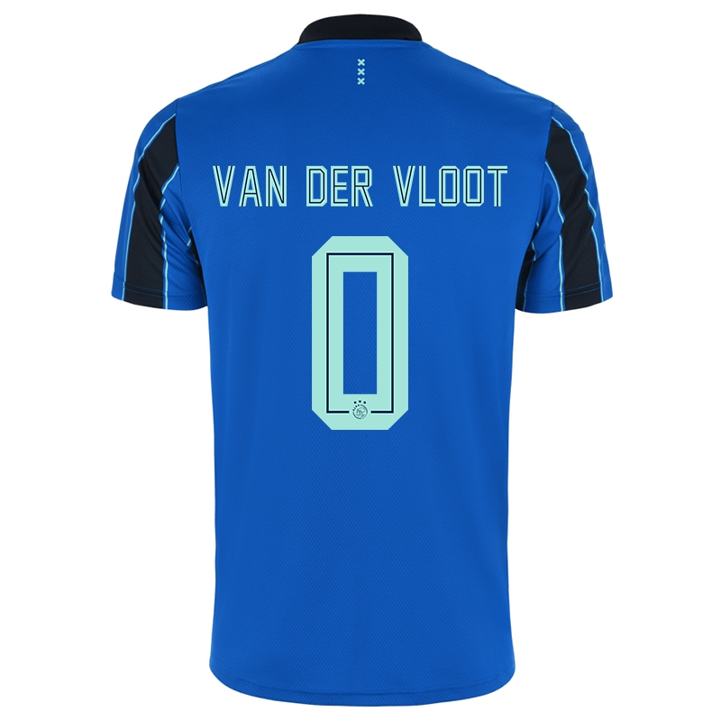 Kvinder Marinio Van Der Vloot #0 Blå Sort Udebane Spillertrøjer 2021/22 Trøje T-shirt