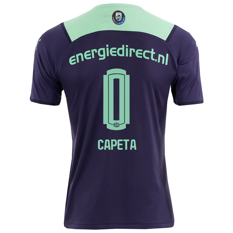 Kvinder Ana Capeta #0 Mørk Violet Udebane Spillertrøjer 2021/22 Trøje T-shirt