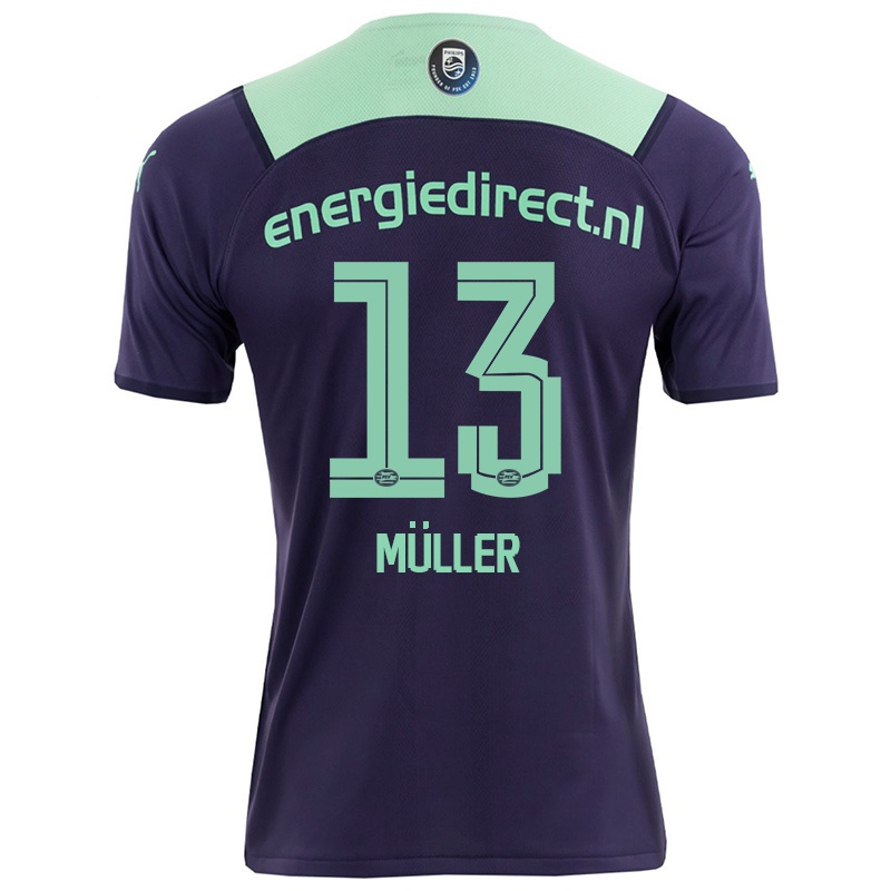 Kvinder Vincent Muller #13 Mørk Violet Udebane Spillertrøjer 2021/22 Trøje T-shirt