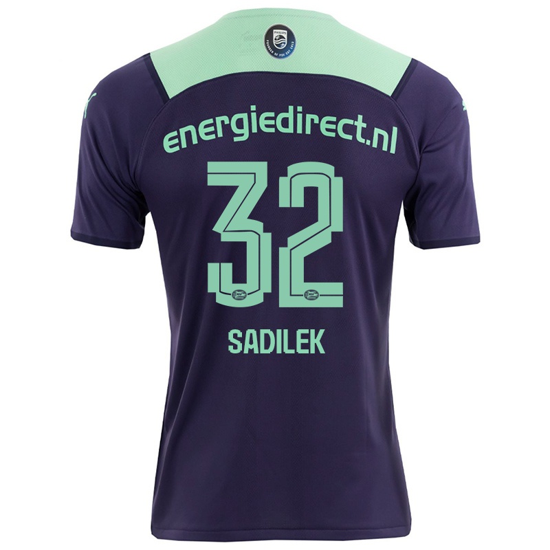 Kvinder Michal Sadilek #32 Mørk Violet Udebane Spillertrøjer 2021/22 Trøje T-shirt