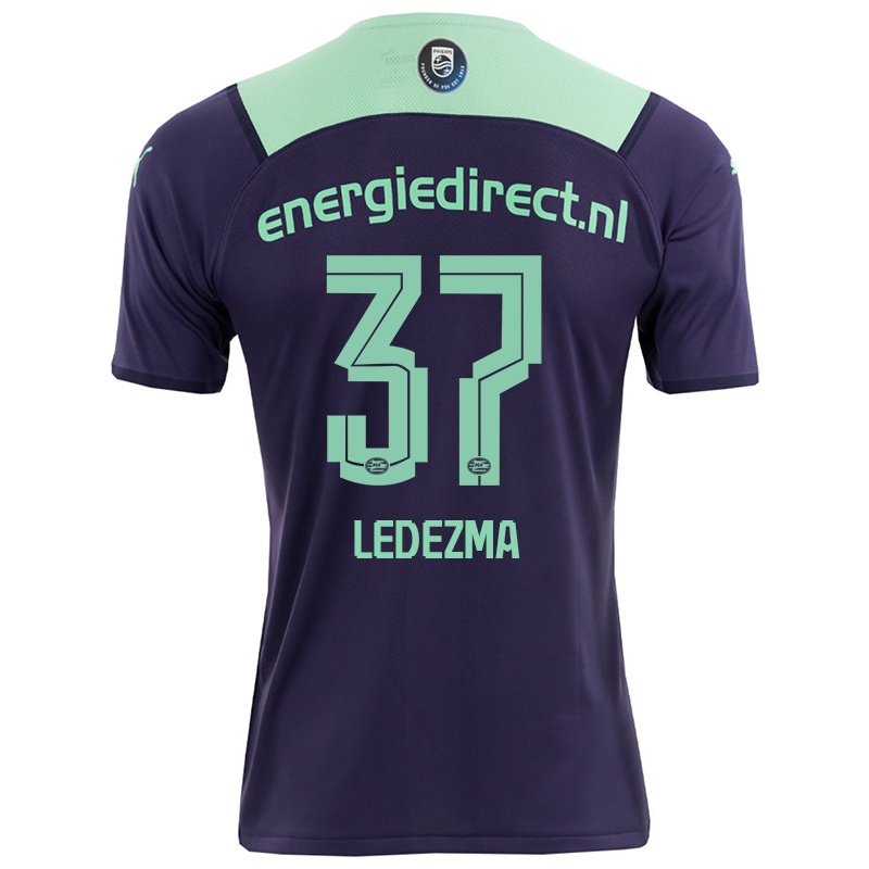 Kvinder Richard Ledezma #37 Mørk Violet Udebane Spillertrøjer 2021/22 Trøje T-shirt