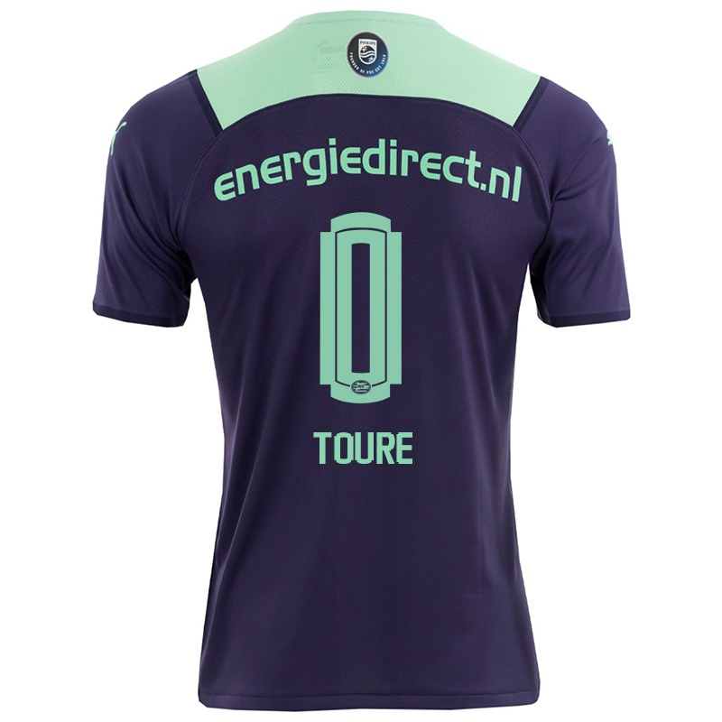 Kvinder Cheick Toure #0 Mørk Violet Udebane Spillertrøjer 2021/22 Trøje T-shirt