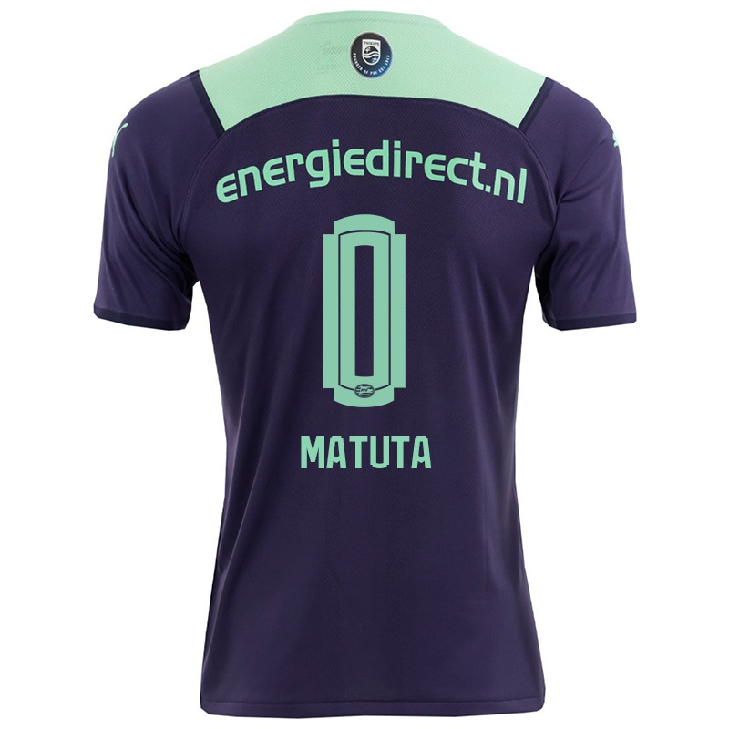 Kvinder Emmanuel Matuta #0 Mørk Violet Udebane Spillertrøjer 2021/22 Trøje T-shirt