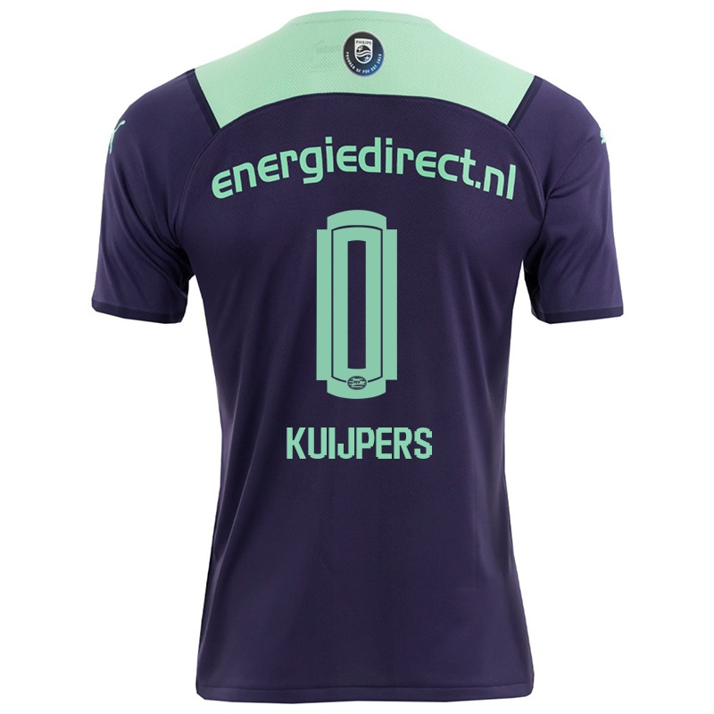 Kvinder Julian Kuijpers #0 Mørk Violet Udebane Spillertrøjer 2021/22 Trøje T-shirt