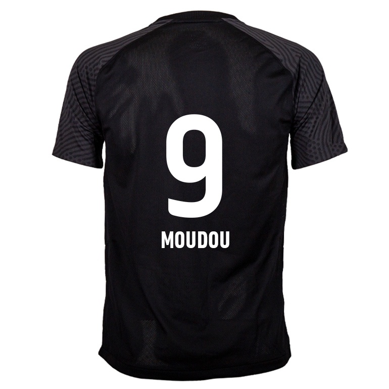 Kvinder Bouchra Moudou #9 Sort Udebane Spillertrøjer 2021/22 Trøje T-shirt