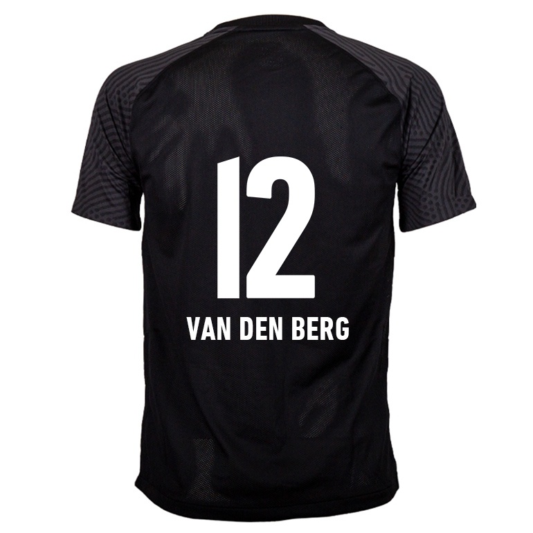 Kvinder Roxanne Van Den Berg #12 Sort Udebane Spillertrøjer 2021/22 Trøje T-shirt