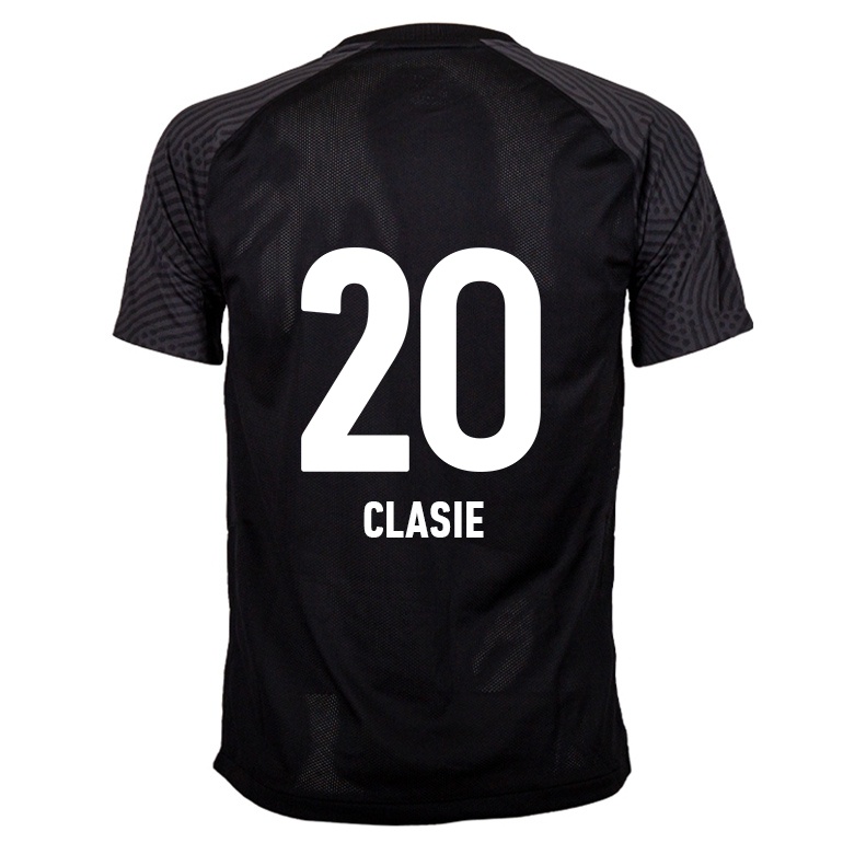 Kvinder Jordy Clasie #20 Sort Udebane Spillertrøjer 2021/22 Trøje T-shirt