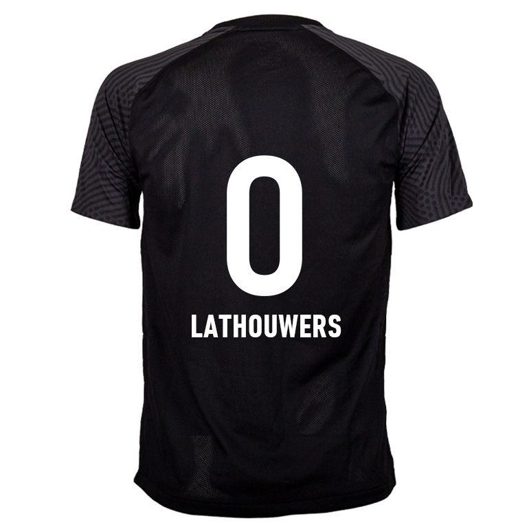 Kvinder Robin Lathouwers #0 Sort Udebane Spillertrøjer 2021/22 Trøje T-shirt